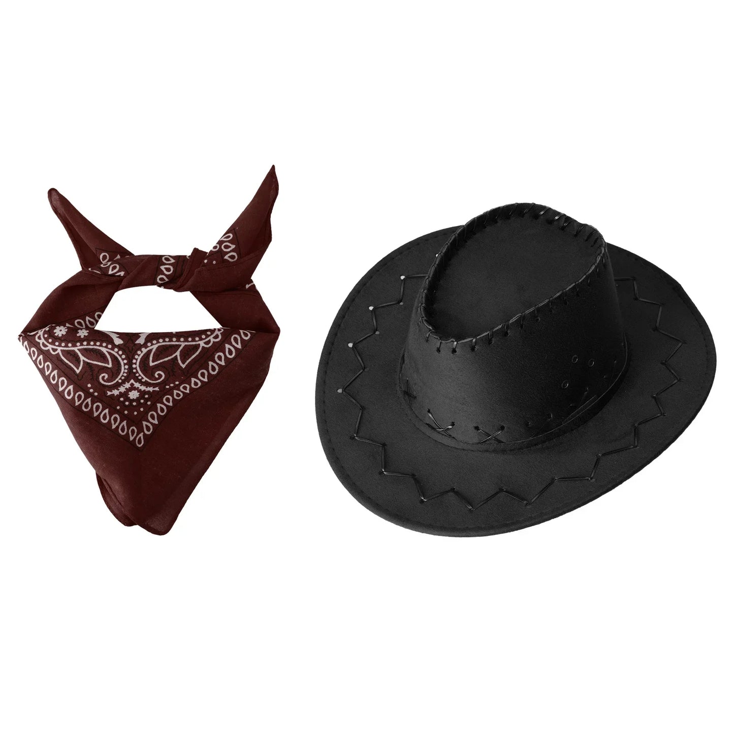 Set Bandana et Chapeau de Cowboy pour Enfants (2 pièces)  - CowboyKids