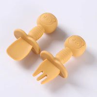 Set de 2 Couverts en Silicone pour Bébé - DouceMiam