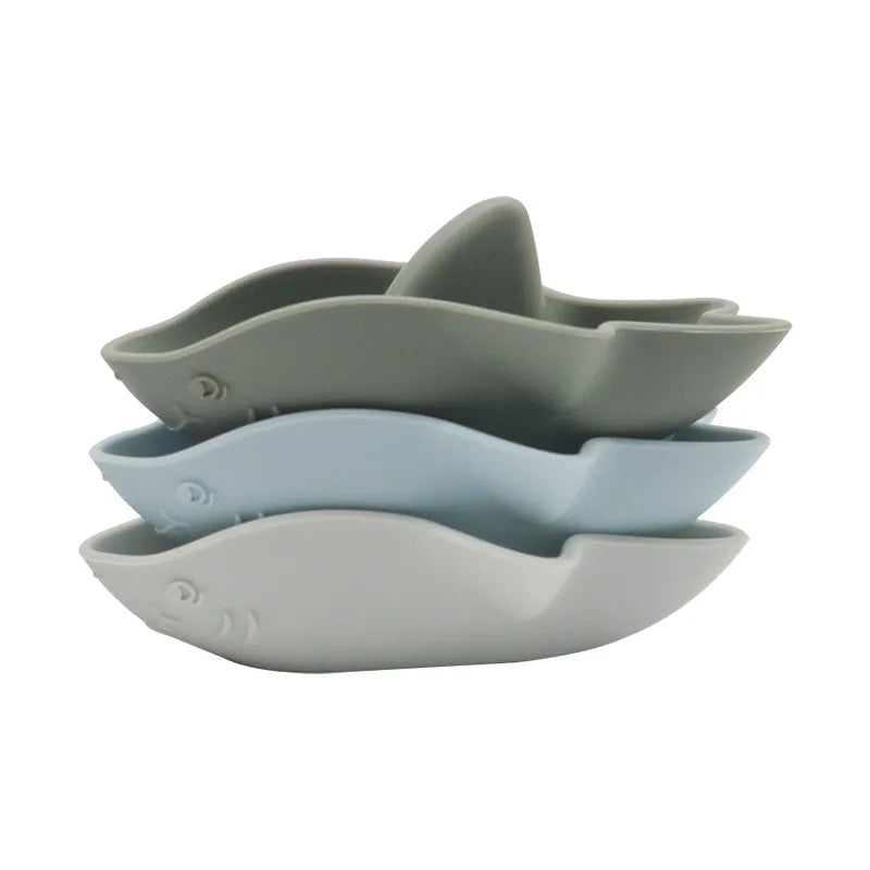 Set de 3 Requins en Silicone pour le Bain - SharkoSet