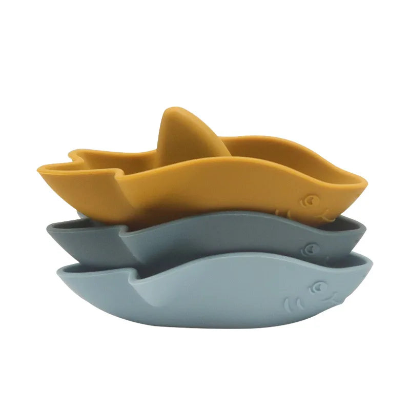 Set de 3 Requins en Silicone pour le Bain - SharkoSet