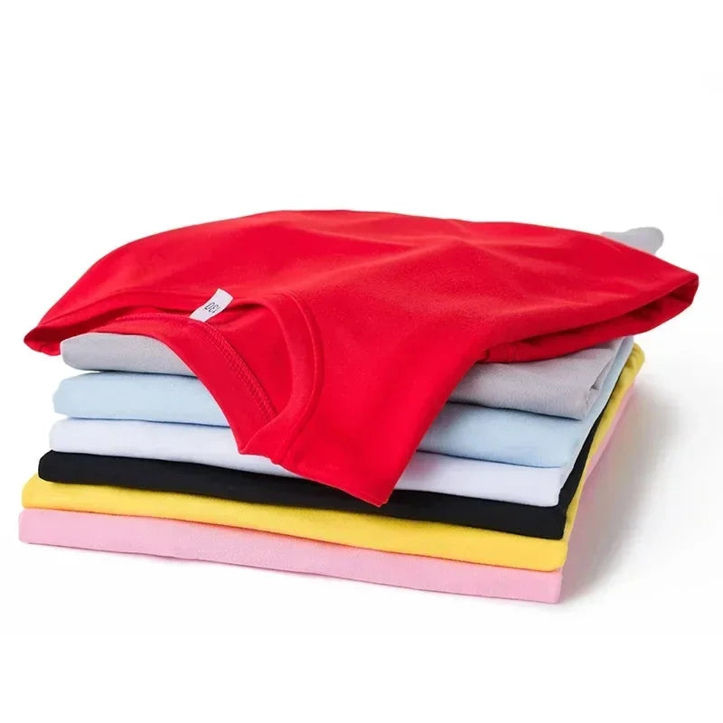 T-shirt Enfant Coton 100% Doux – Tailles 3 à 14 Ans – Plusieurs Couleurs