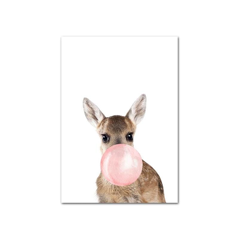 Tableau Animaux ChewingBubble de Momotis - ChewingBubble