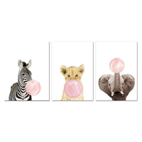 Tableau Animaux ChewingBubble de Momotis - ChewingBubble