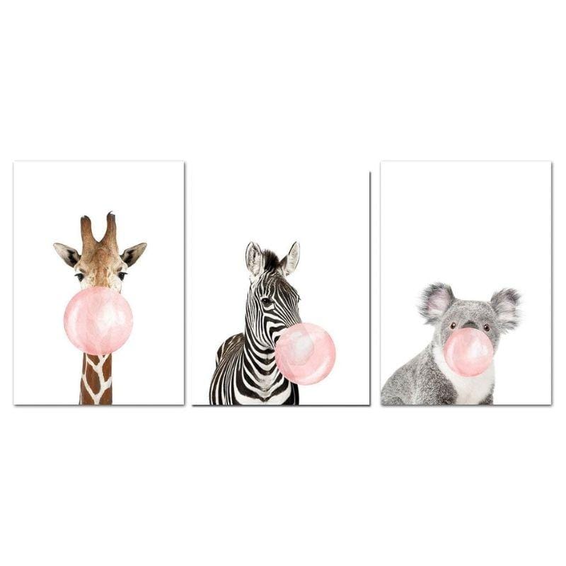 Tableau Animaux ChewingBubble de Momotis - ChewingBubble