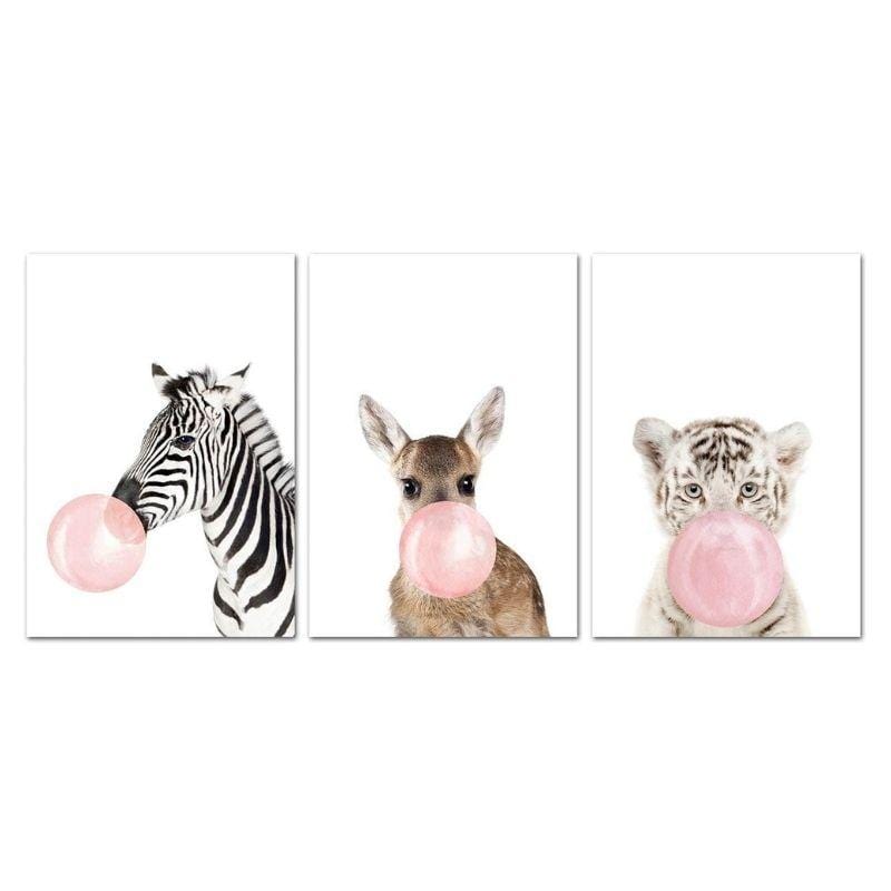 Tableau Animaux ChewingBubble de Momotis - ChewingBubble