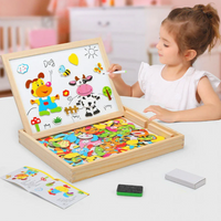 Tableau de Dessin Magnétique 2-en-1 pour Enfants – Ardoise & Tableau Blanc Montessori en Bois - Boitableau