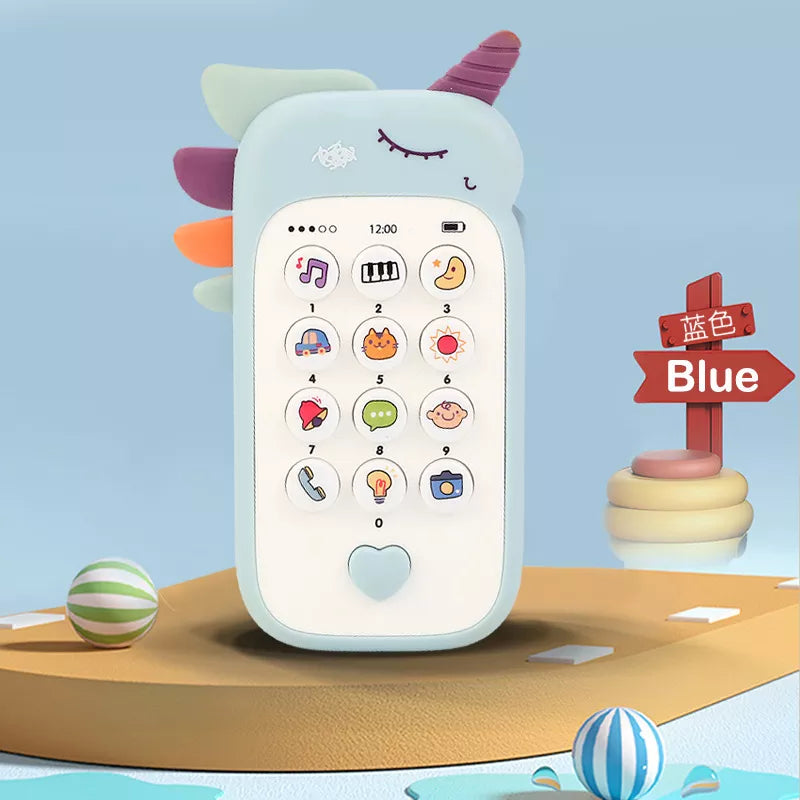 Téléphone Jouet avec Anneau de Dentition et Sons – Éveil et Amusement pour Bébé -DentiTélé