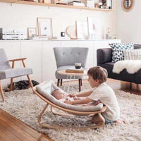 Transat en Bois Naturel pour Bébé - Rockelin