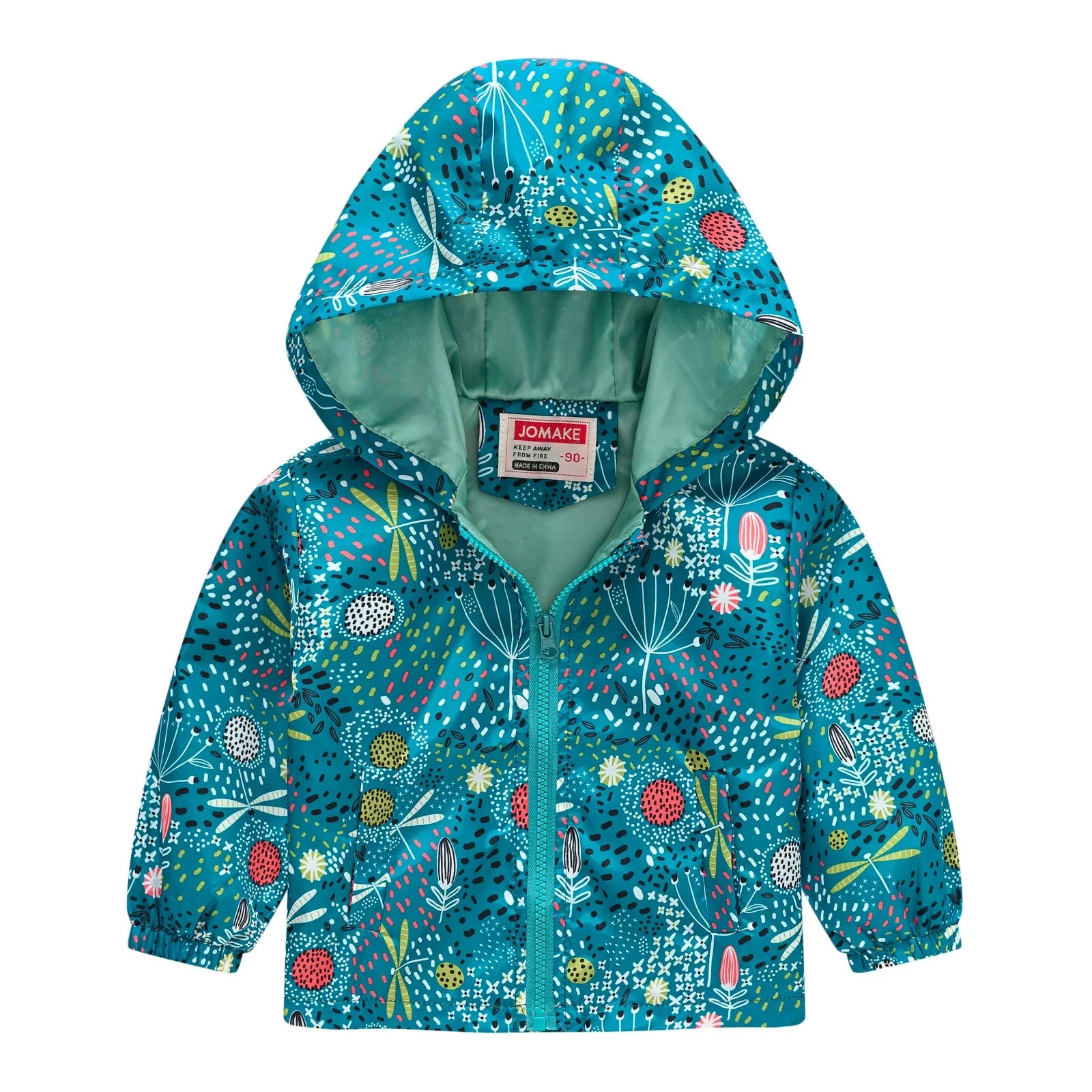 Veste Enfant Imperméable et Coupe-Vent avec Capuche et Zip - VentProtégé