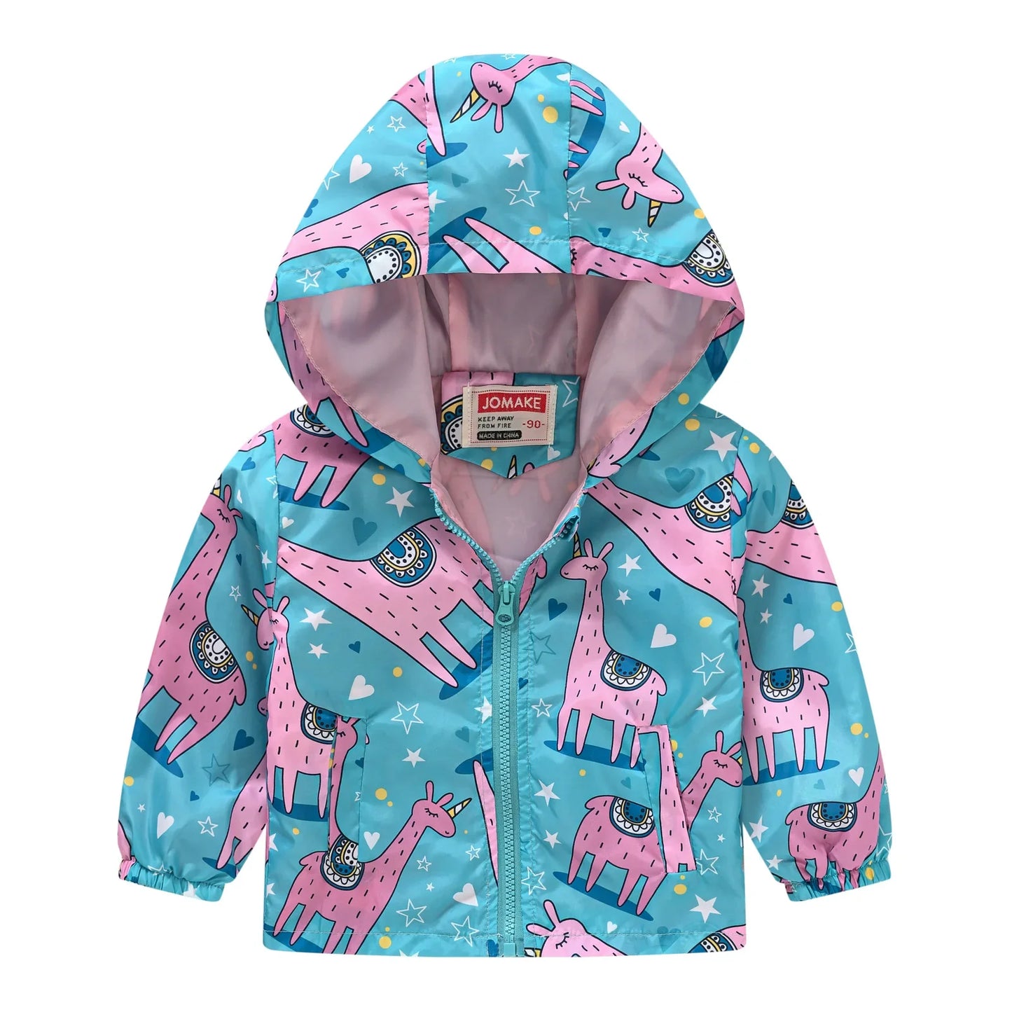 Veste Enfant Imperméable et Coupe-Vent avec Capuche et Zip - VentProtégé