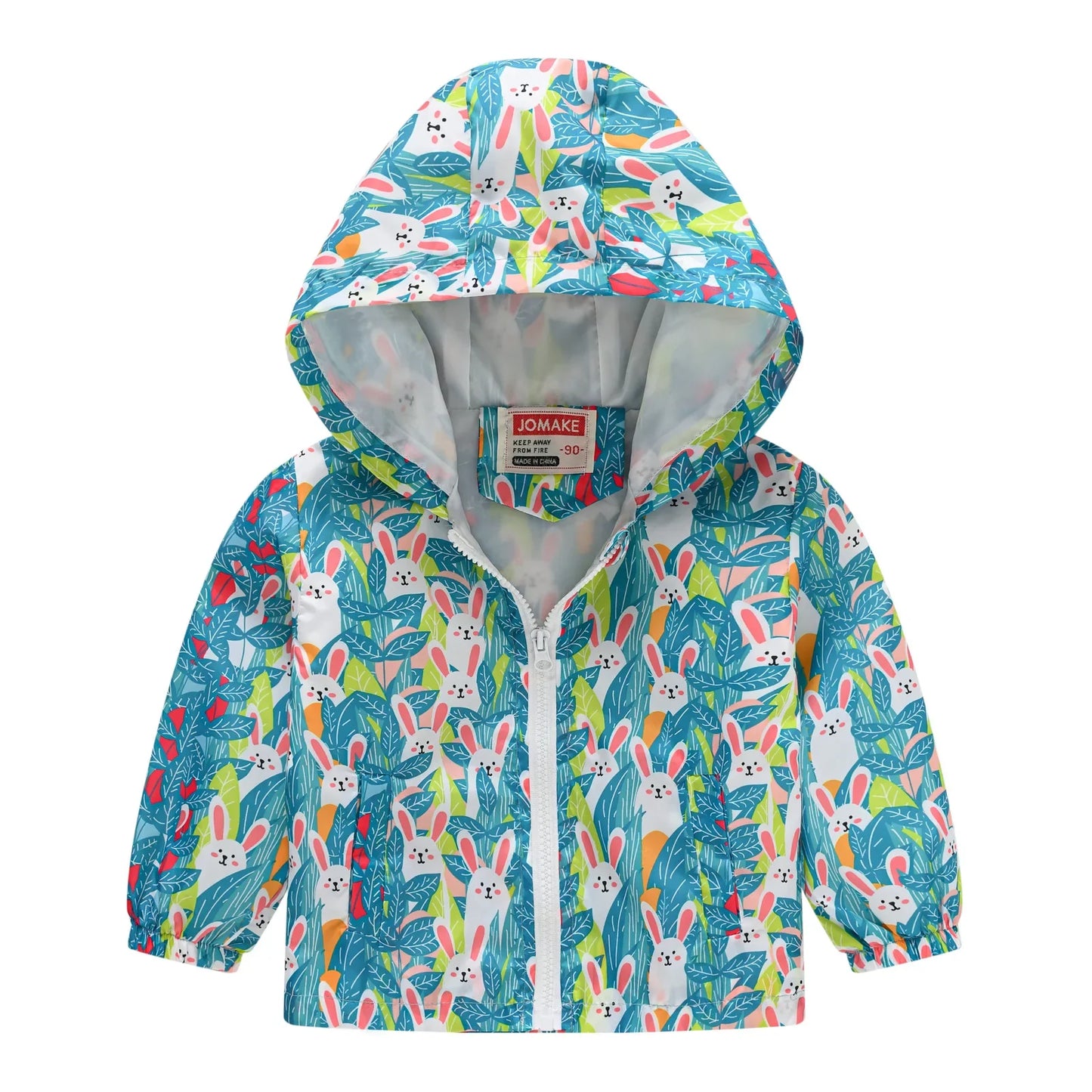 Veste Enfant Imperméable et Coupe-Vent avec Capuche et Zip - VentProtégé