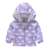 Veste Enfant Imperméable et Coupe-Vent avec Capuche et Zip - VentProtégé