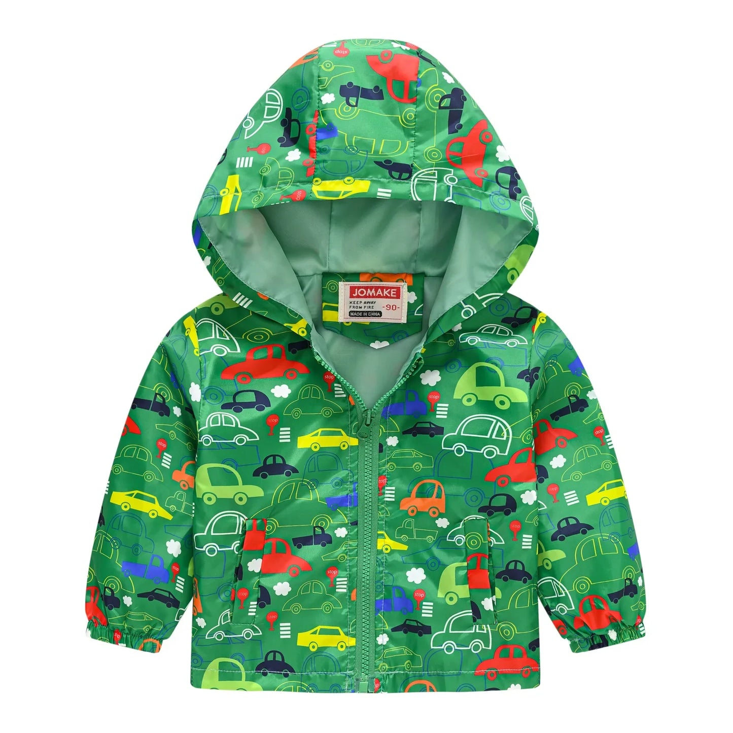 Veste Enfant Imperméable et Coupe-Vent avec Capuche et Zip - VentProtégé