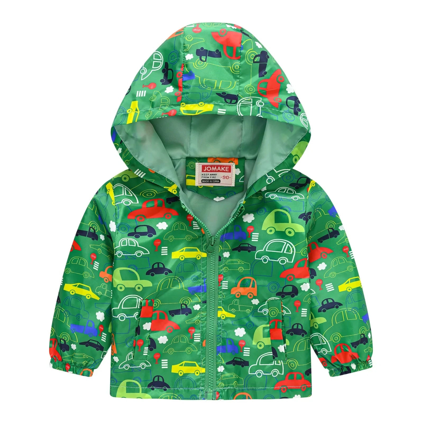 Veste Enfant Imperméable et Coupe-Vent avec Capuche et Zip - VentProtégé