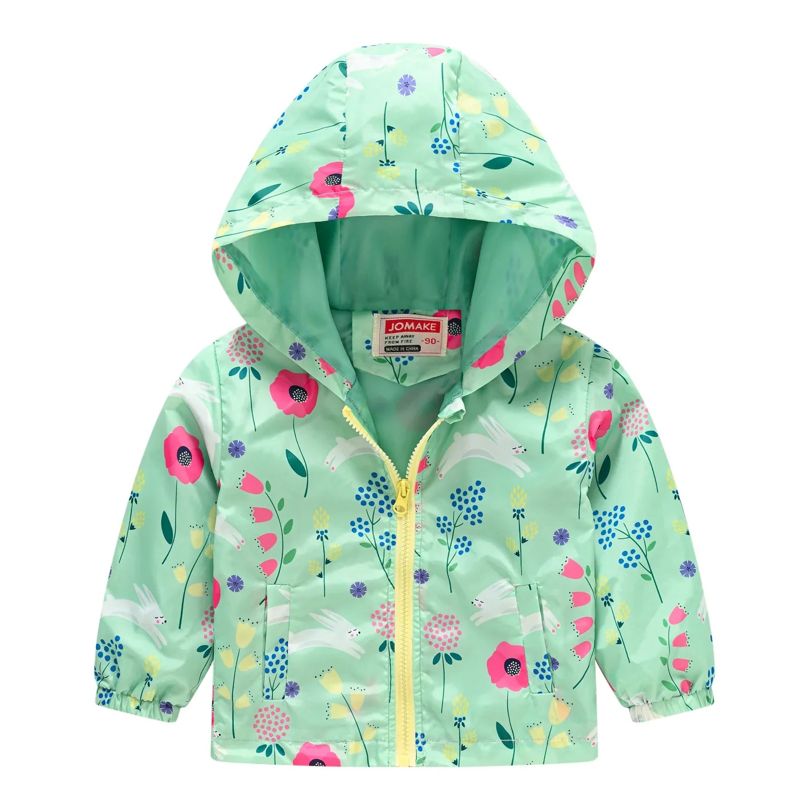 Veste Enfant Imperméable et Coupe-Vent avec Capuche et Zip - VentProtégé