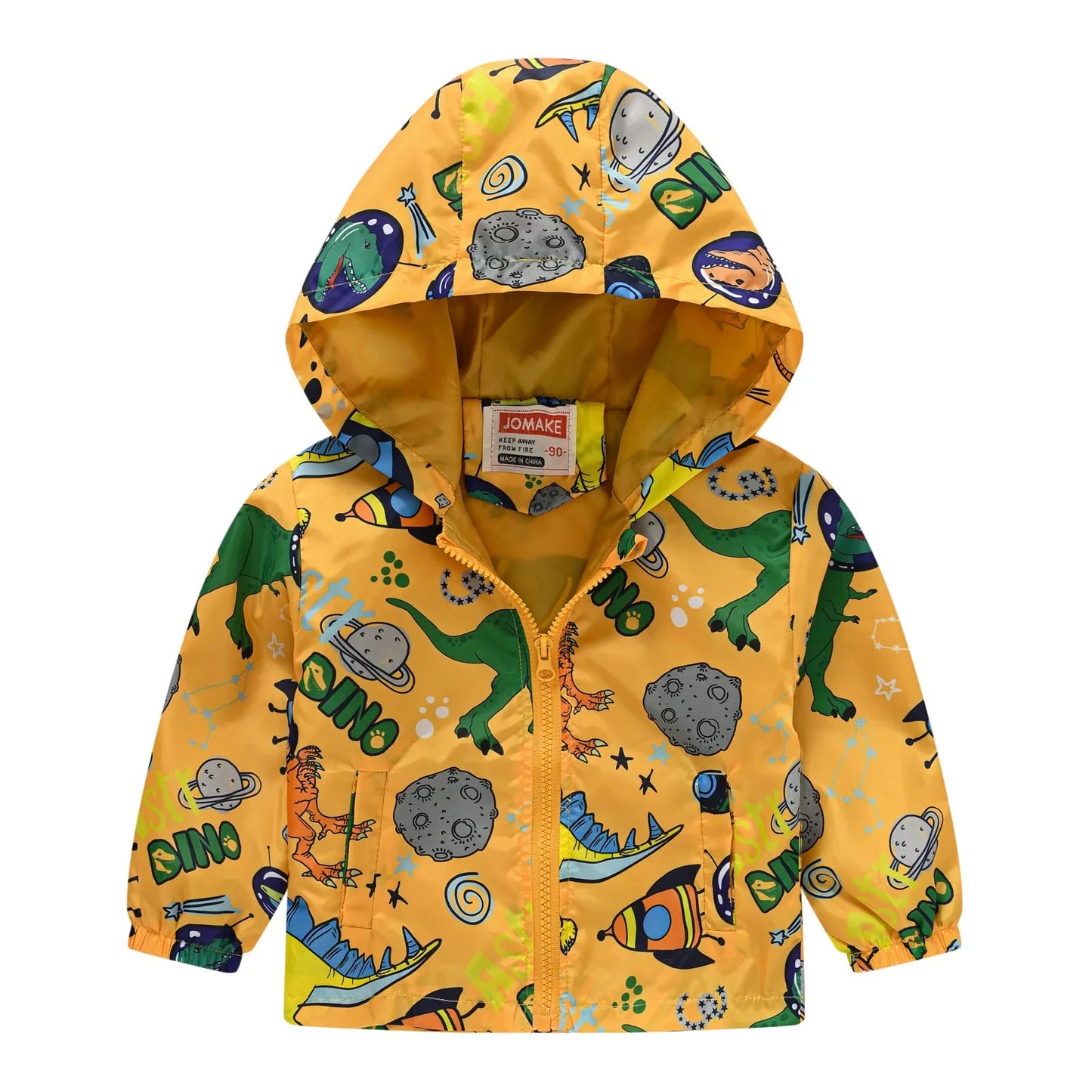 Veste Enfant Imperméable et Coupe-Vent avec Capuche et Zip - VentProtégé