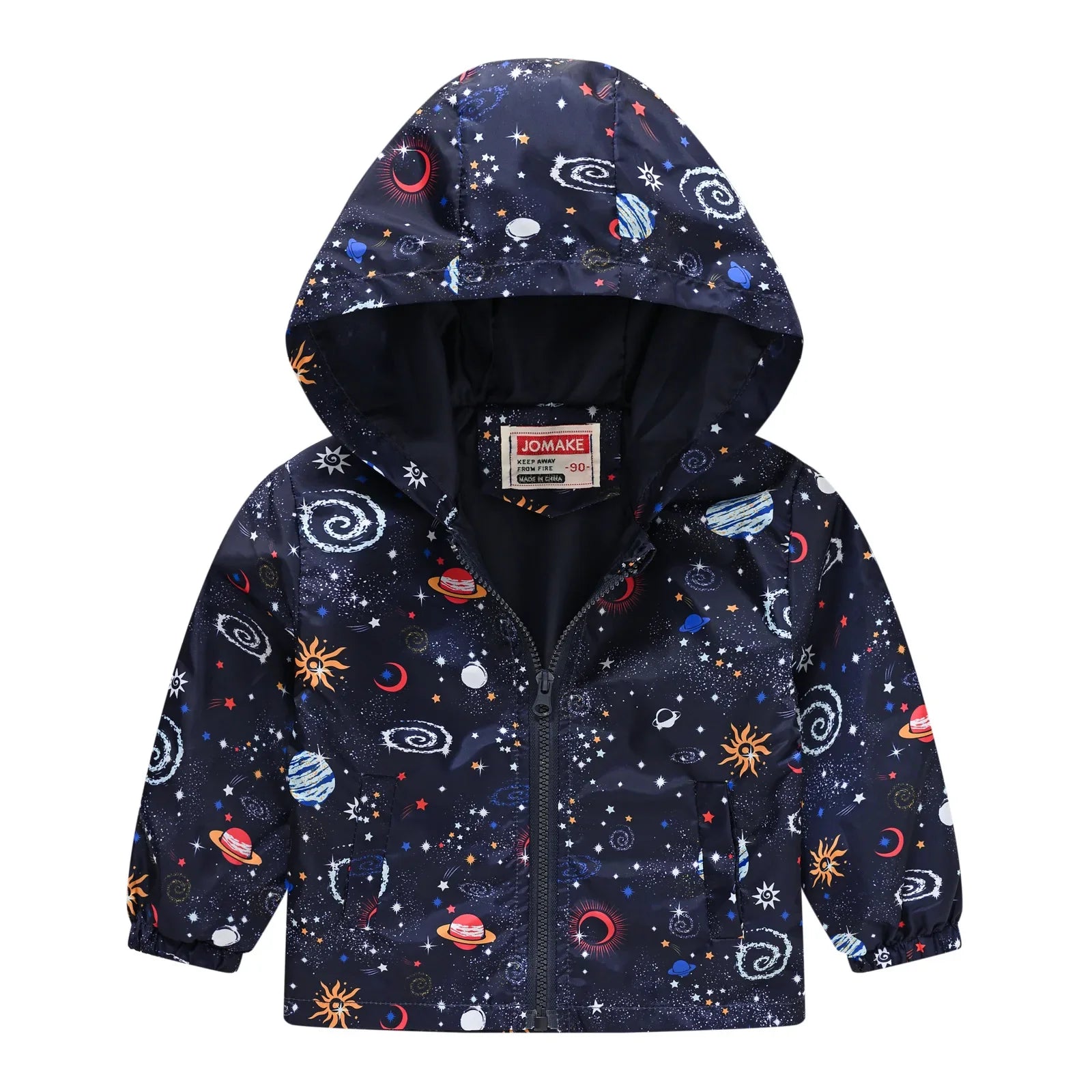 Veste Enfant Imperméable et Coupe-Vent avec Capuche et Zip - VentProtégé