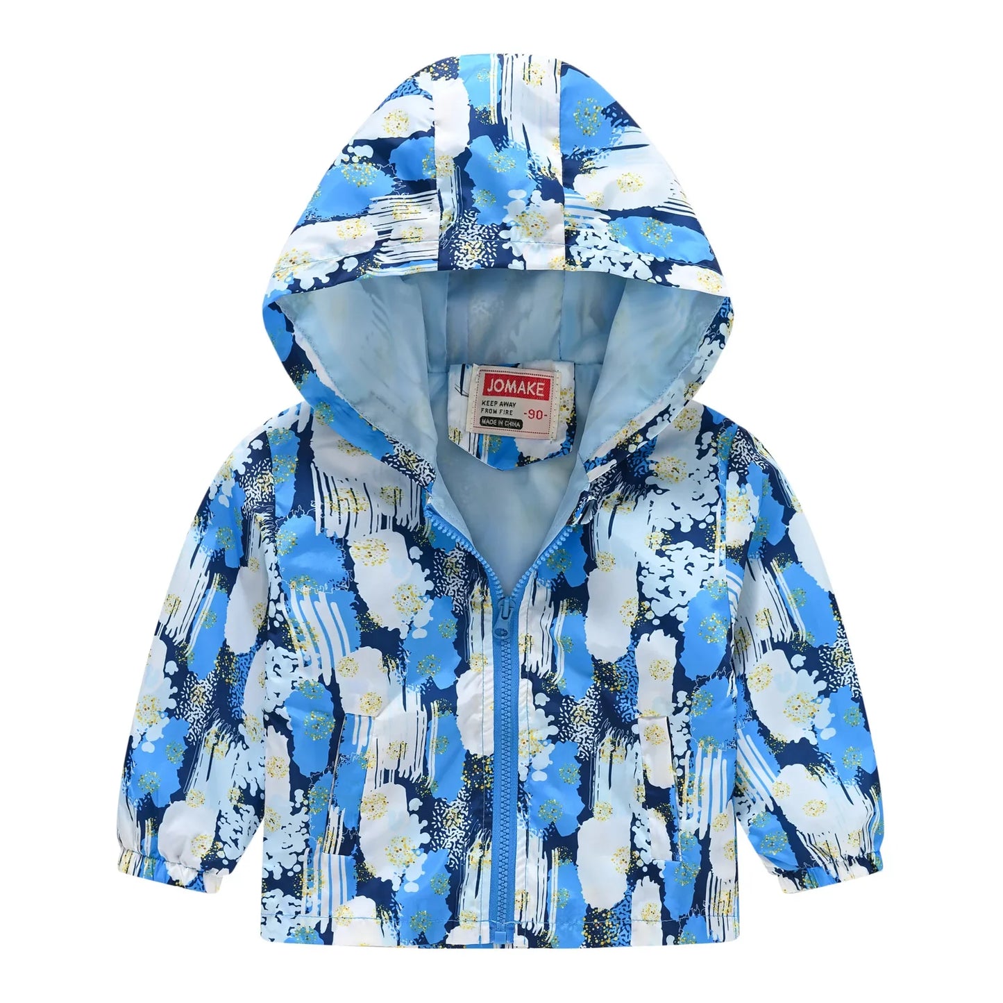 Veste Enfant Imperméable et Coupe-Vent avec Capuche et Zip - VentProtégé