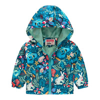 Veste Enfant Imperméable et Coupe-Vent avec Capuche et Zip - VentProtégé
