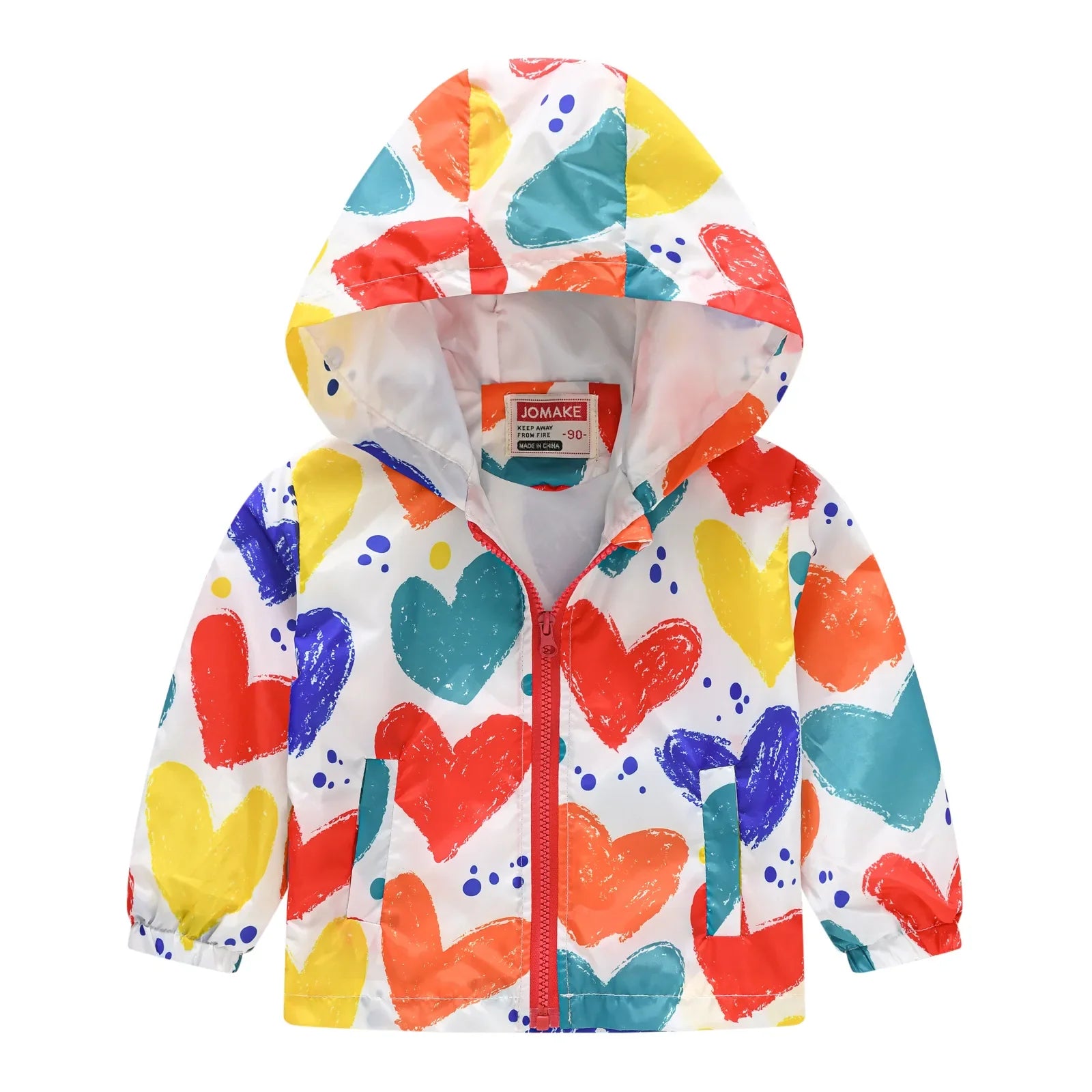 Veste Enfant Imperméable et Coupe-Vent avec Capuche et Zip - VentProtégé