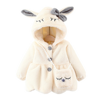 Veste bébé fille en fausse fourrure polaire lapin - FausLapin