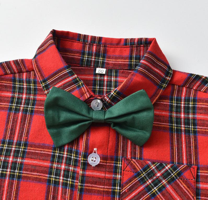 Vêtements chemise de Noël bébé - NoëlBébéChemise