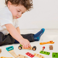 Boîte à Outils en Bois pour Enfants – Jeu Montessori Éducatif et Manuel (3 à 5 ans) - Montebois