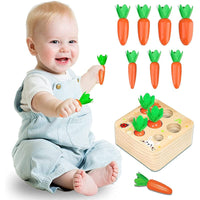 Carottes Montessori en bois pour enfants - CarrotPuzzle