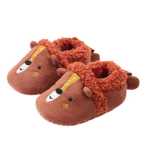 chaussons bébé animaux fourrés - CozyPaw