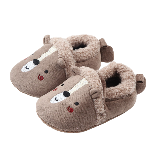 chaussons bébé animaux fourrés - CozyPaw