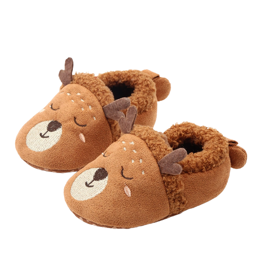 chaussons bébé animaux fourrés - CozyPaw