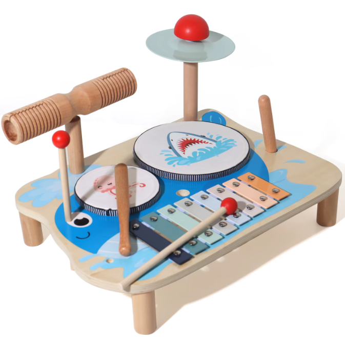 Ensemble d’Éveil Musical pour Bébé – Jouets Sonores en Bois et Métal (6 mois +) - MusiÉveil