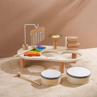 Ensemble d’Éveil Musical pour Bébé – Jouets Sonores en Bois et Métal (6 mois +) - MusiÉveil