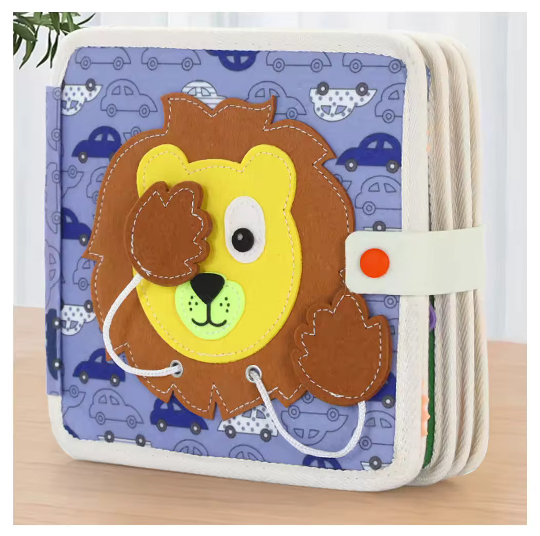 Livre d’Éveil en Tissu pour Bébé – Jouet Montessori Sensoriel (6 à 18 mois) - LivreBébé