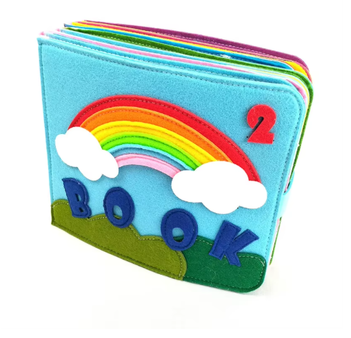 Livre d’Activités Montessori en Feutrine – Jeu Éducatif Sensoriel Bébé (2 à 5 ans) - Montelivre