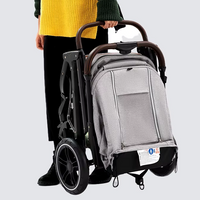 Poussette Bébé Haute Paysage Ultra-Légère – Pliable d’une Main, Voyage Avion, Amortisseurs 360°, Dossier Réglable 0-6 Ans