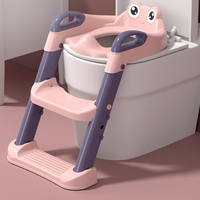 Réducteur de Toilette avec Marche Ajustable et Coussin Doux – Siège WC Enfant Pliable (1 à 7 ans) - Redutoil