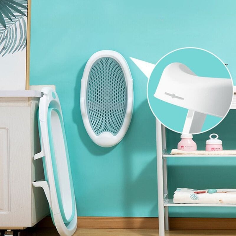 Transat de Bain Bébé Bleu, Confortable et Hygiénique pour Nouveau-nés - Transabain