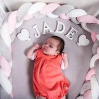 Couverture tressée pour lit bébé