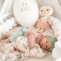 Couverture tressée pour lit bébé